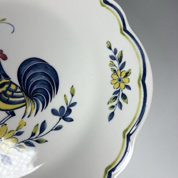 Vintage Nikko Japan Rooster Early Bird 11 1/4" Serving Plate Platter - Picture 4 of 7